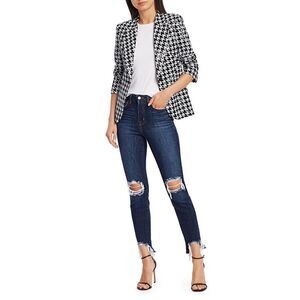 L'AGENCE High Line Skinny High Rise Classic Dark Destruct Jean in Cupertino